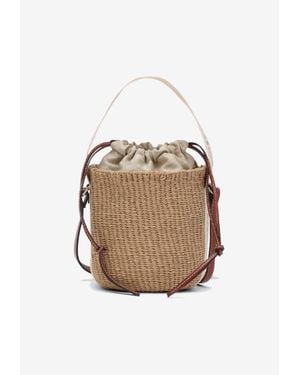 Chloé Small Woody Bucket Bag - White