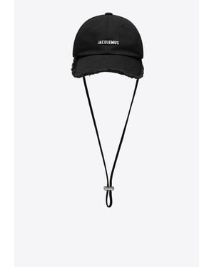 Jacquemus Artichoke Baseball Cap With Strap - Black