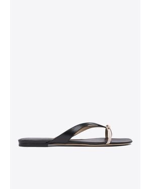 Ferragamo Abibi Mini Bow Flip Flops - White