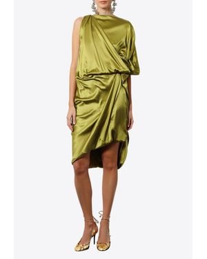 strapless open back dress Shop the Aria One-Shoulder Mini Dress in Diamond Blue main image 0
