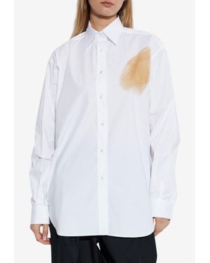 Moschino Too Much Irony Oversized Shirt - White