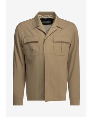 Herno Classic Buttoned Overshirt - Green