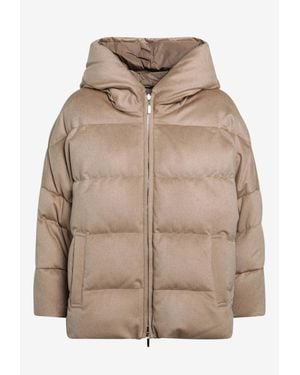 Max Mara Desiderio Reversible Down Jacket - Natural