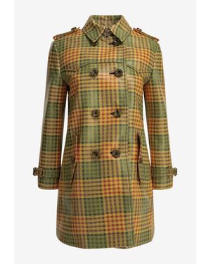 Burberry Summerside Check Trench Coat - Green