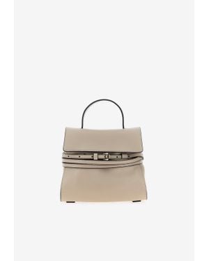 Moschino Mini Tie Me Top Handle Bag - White