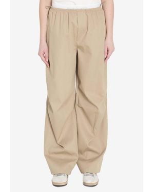 Alexander Wang Wide-Leg Track Pants - Natural