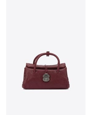 Zanellato Small Dotta Smooth Leather Top Handle Bag - Red