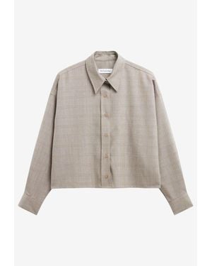 Frankie Shop Arlen Wool Blend Shirt - Natural