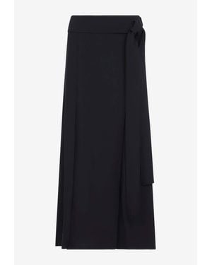 Studio Nicholson Mile Knife Pleated Skirt - Black