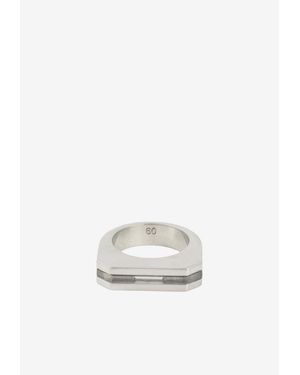 Rick Owens Crystal Hollywood Ring - White