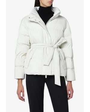 Herno Laminar Belted Jacket - White