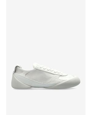McQueen Flexion Low-Top Calfskin Sneakers - White