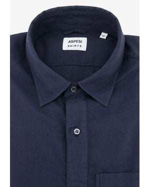 Aspesi Buttoned Casual Shirt - Blue