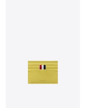 Thom Browne Grosgrain Stripes Cardholder - Yellow