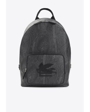 Etro Arnica Paisley-Jacquard Backpack - Gray