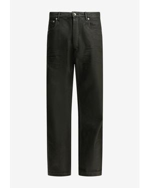 Rick Owens Geth Wide-Leg Jeans - Black
