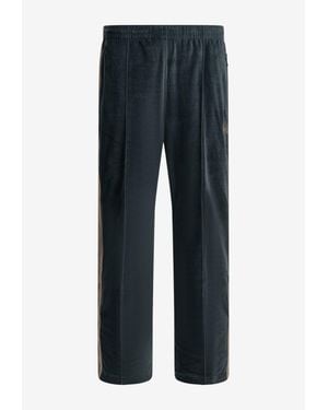 Needles Logo Velvet Track Pants - Blue