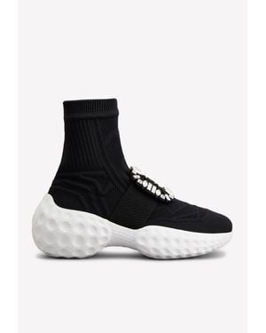 Roger Vivier Viv' Run Light Ankle Boots - Black