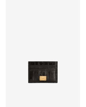 Dolce & Gabbana Logo Plaque Cardholder - White