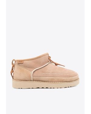 UGG Classic Ultra Mini Crafted Regenerate Boots - Natural