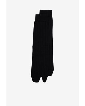 Maison Margiela Tabi Knit Socks - Black