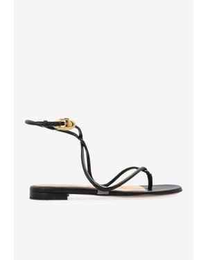 Gianvito Rossi Classic Mamba Flats - Black