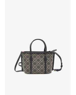 Tory Burch Perry T Monogram Tote Bag - Blue