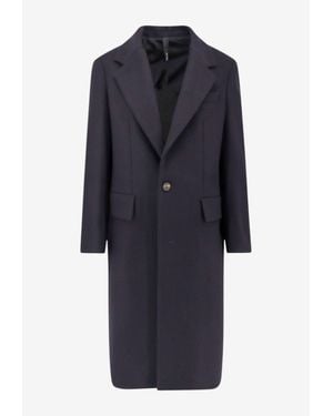 Hevò Trinitapoli Flap-Pocket Coat - Blue