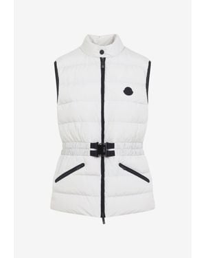 Moncler Romantisme Quilted Down Gilet - White