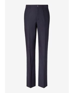Fendi Tailored Wool Pants - Blue