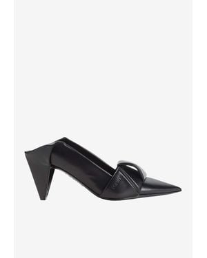 Loewe Origami 70 Nappa Leather Pumps - White