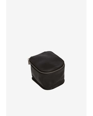 Rick Owens Leather Vanity Bag - Black