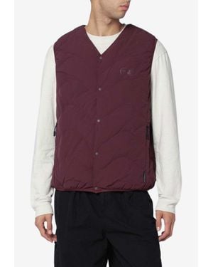 Purple Mountain Observatory Quilted Nylon Vest - Purple