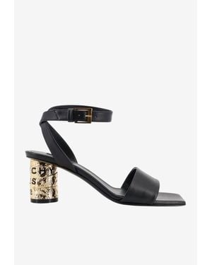 Givenchy 65 Tape Heel Leather Sandals - White