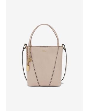 Chloé Small Spin Tote Bag - White