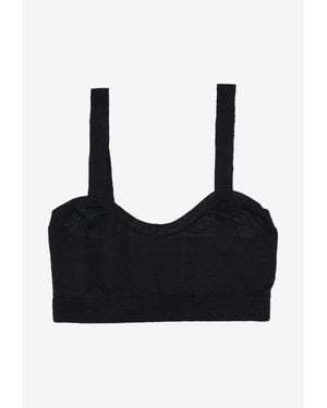 P.A.R.O.S.H. Babystretch Knit Bralette - Black