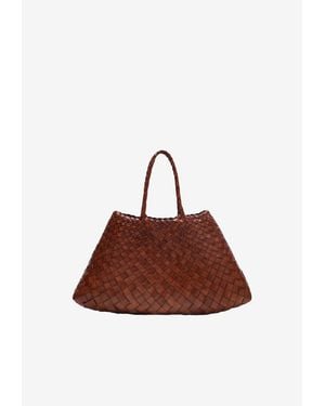 Dragon Diffusion Small Santa Croce Basket Bag - Brown