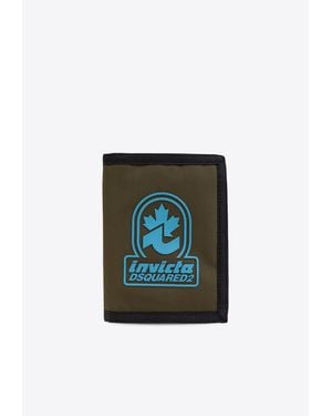 DSquared² Invicta Zip Wallet - White