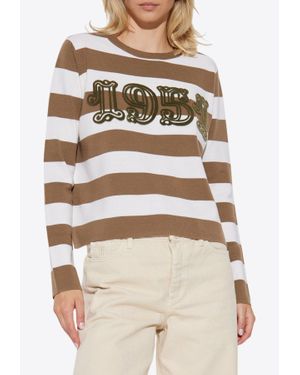 Max Mara Viterbo 1951 Striped Jumper - Natural