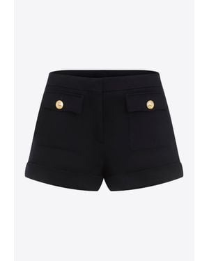 Tom Ford Virgin Wool Mini Shorts - Black