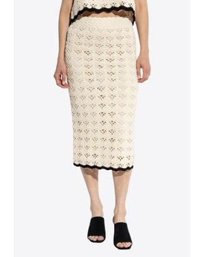 Zimmermann Rhiannon Midi Skirt - Natural
