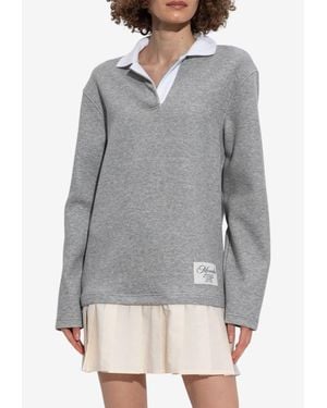 Moncler Collared Shirt Dress - Grey