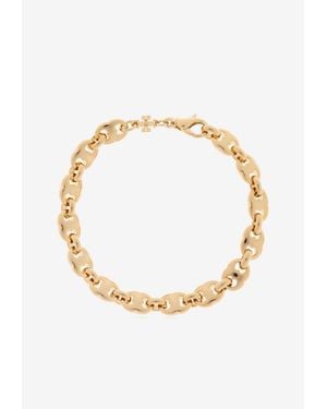 Tory Burch Delicate Gemini Chain-Link Bracelet - Metallic