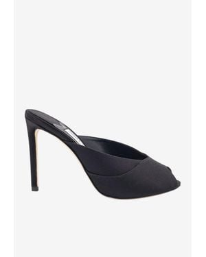 Jimmy Choo Brigitte 100 Satin Mules - Blue