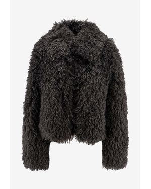 Stand Studio Zaylee Zip-Up Oversized Jacket - Black