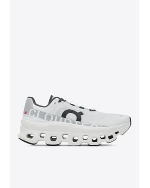 On Shoes Cloudmonster Mesh Low-Top Sneakers - White