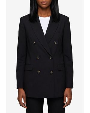 SUTTON NEW YORK Classic Double-Breasted Jacket - Black