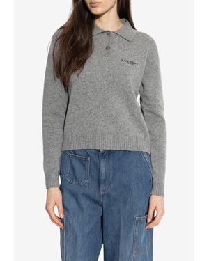 Givenchy Classic Polo Jumper - Grey