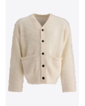 Sacai Gonz Mohair Knit Cardigan - Natural