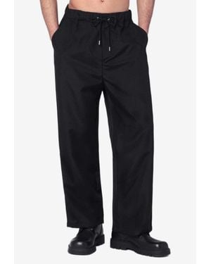 Oamc Peacemaker Straight-Leg Drawstrings Pants - Blue
